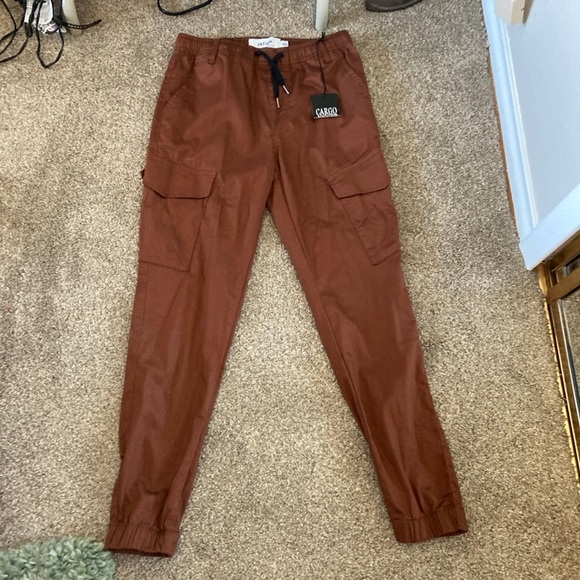 refuge Pants - Refuge women’s Rust Cargo jogger Pants NWT